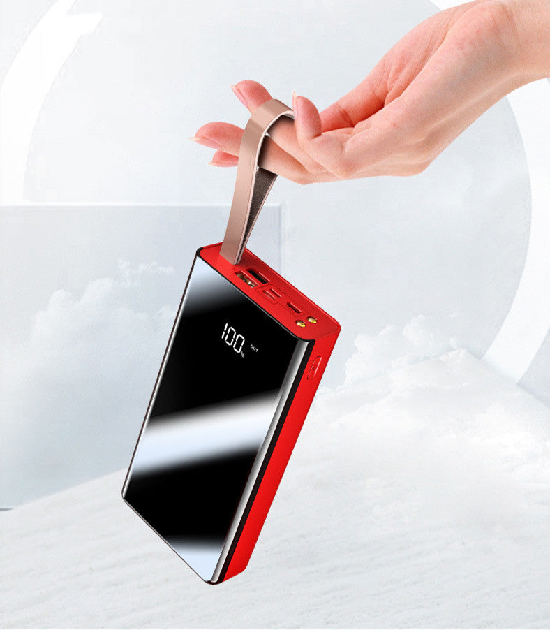 Mirror digital display large capacity power bank