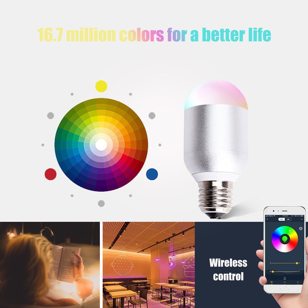 Smart LED Light Bulb WiFi Remote Control