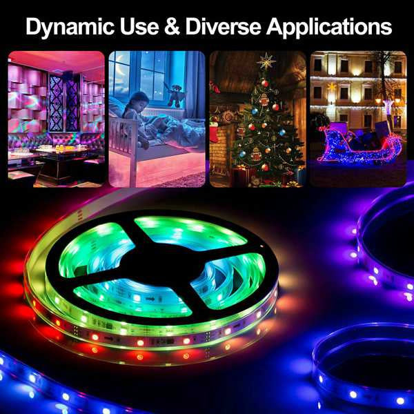 5 Meter Flexible RGB 300LED Strip Light