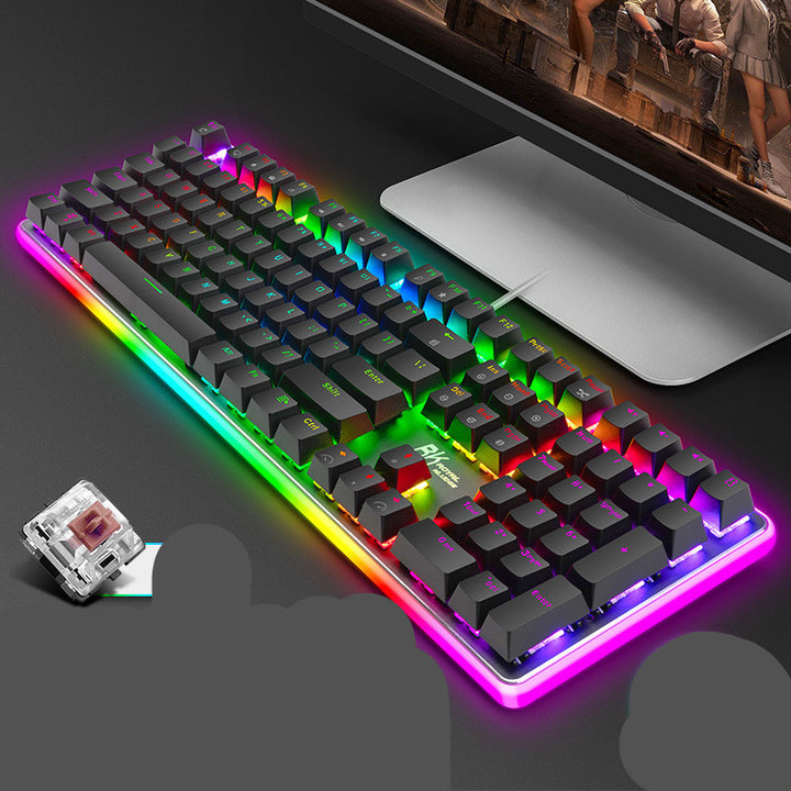 Black green tea gaming keyboard