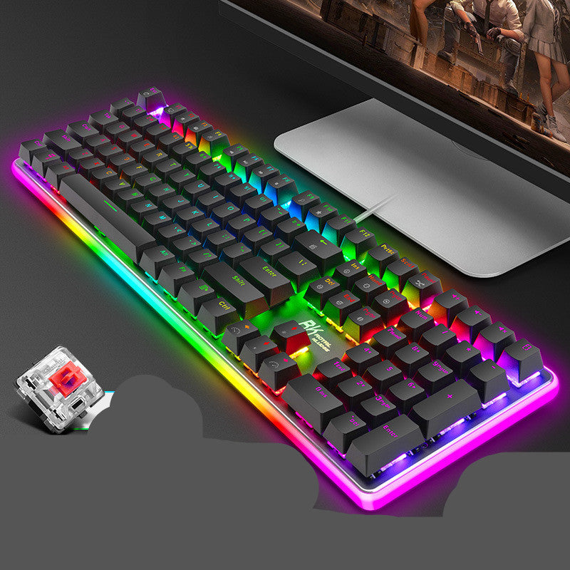 Black green tea gaming keyboard