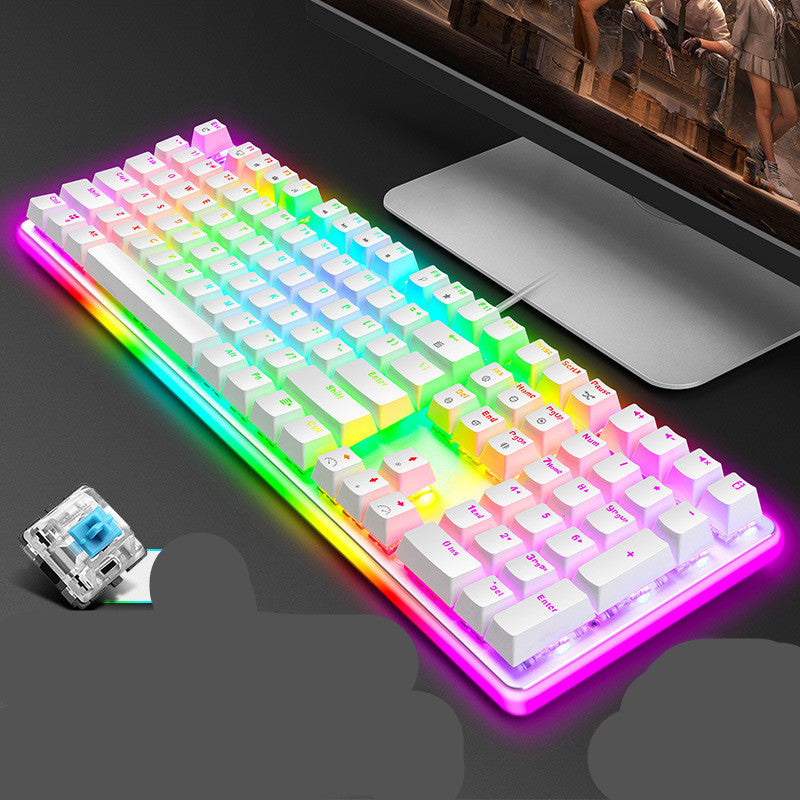Black green tea gaming keyboard