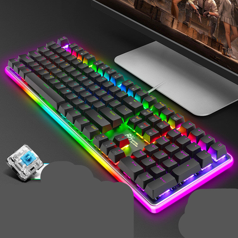 Black green tea gaming keyboard