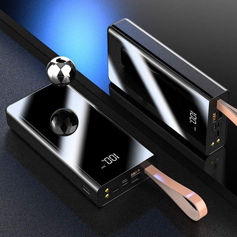 Mirror digital display large capacity power bank