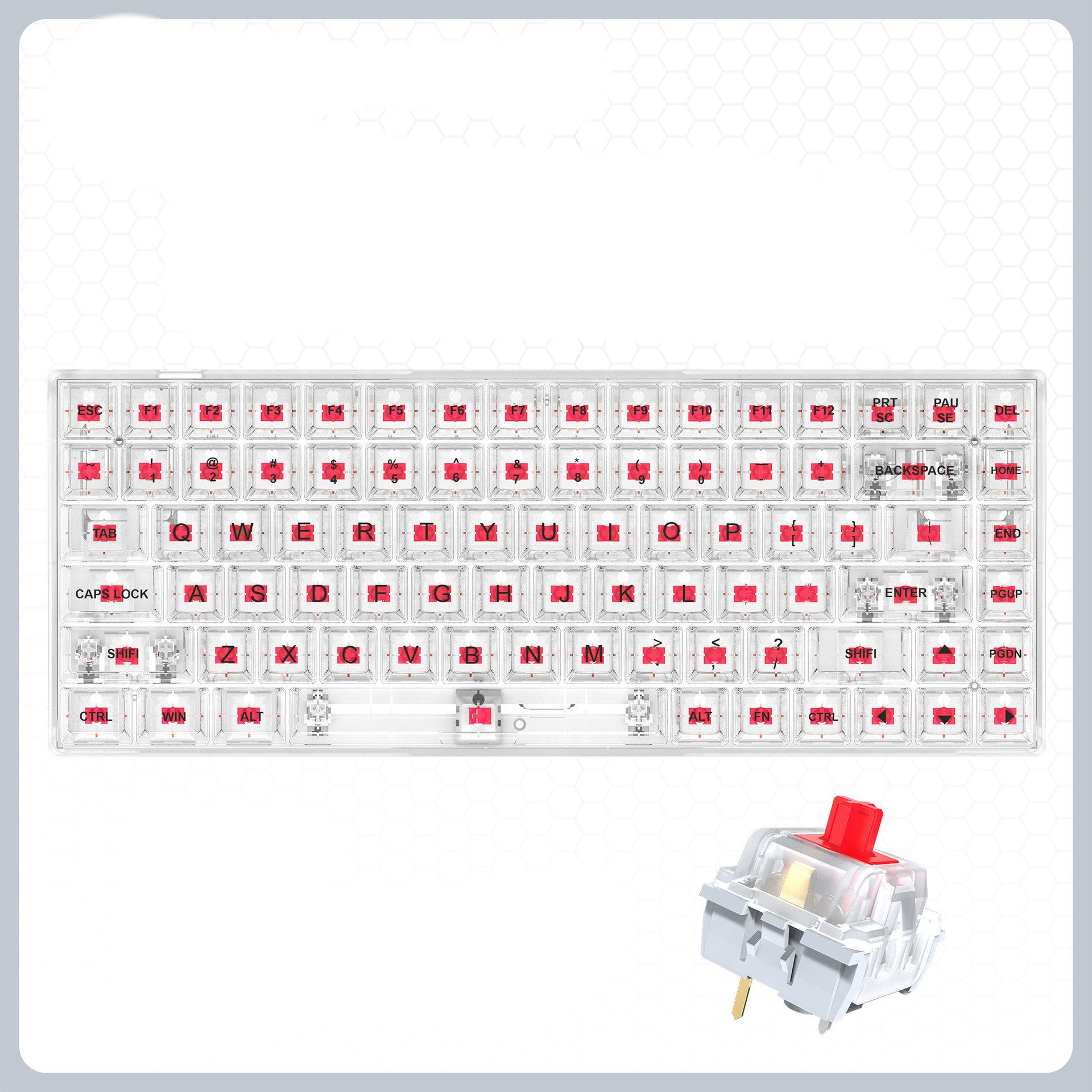 Transparent RGB Gaming Keyboard