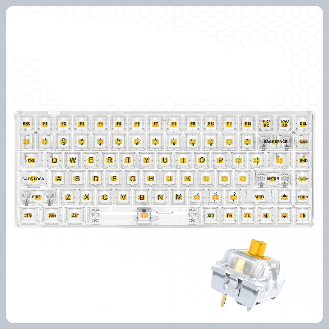 Transparent RGB Gaming Keyboard